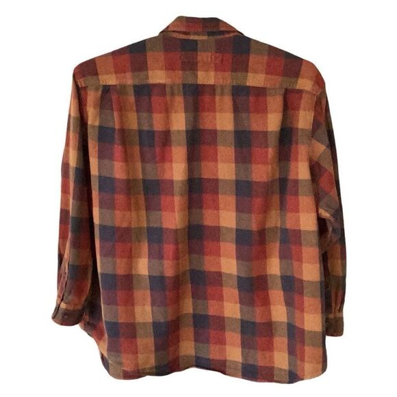 Duluth Trading Co. Plaid Flannel Work Shirt Men’s 4X Long Sleeve Relaxed Fit - Picture 3 of 6
